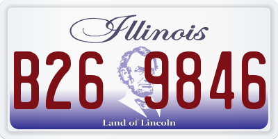 IL license plate B269846
