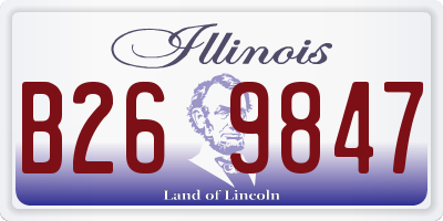 IL license plate B269847