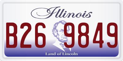IL license plate B269849