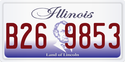 IL license plate B269853