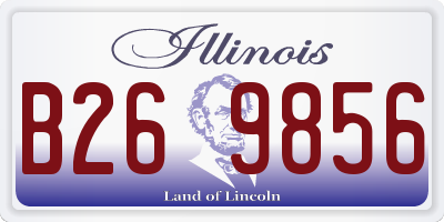 IL license plate B269856