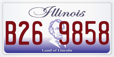 IL license plate B269858