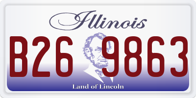 IL license plate B269863