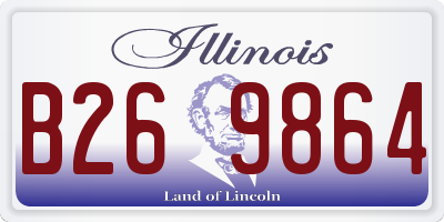 IL license plate B269864