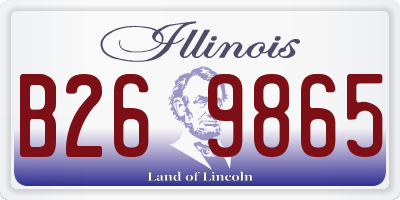 IL license plate B269865