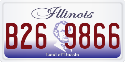 IL license plate B269866