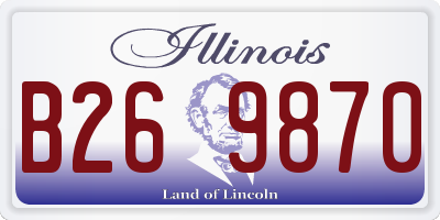 IL license plate B269870