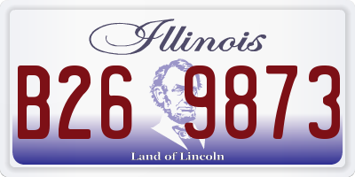 IL license plate B269873