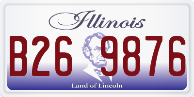 IL license plate B269876