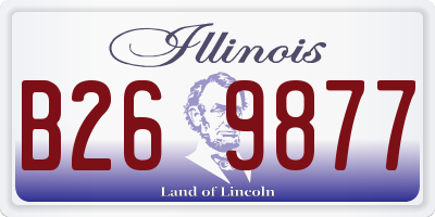 IL license plate B269877