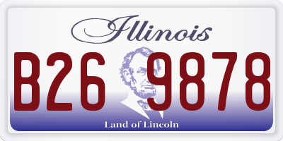 IL license plate B269878