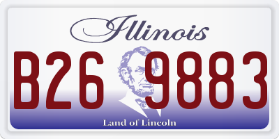IL license plate B269883