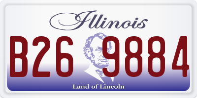 IL license plate B269884