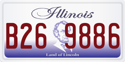 IL license plate B269886