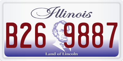 IL license plate B269887