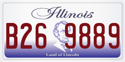 IL license plate B269889