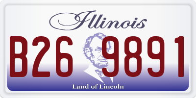 IL license plate B269891