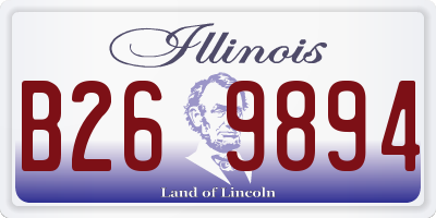 IL license plate B269894
