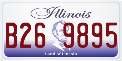 IL license plate B269895