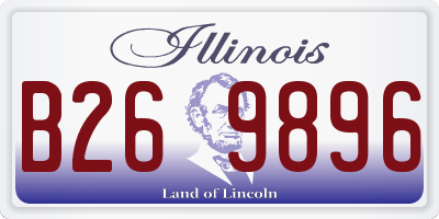 IL license plate B269896