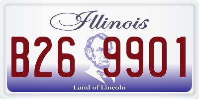 IL license plate B269901