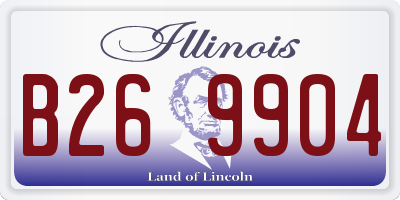 IL license plate B269904