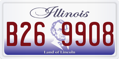 IL license plate B269908