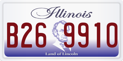 IL license plate B269910