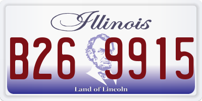 IL license plate B269915