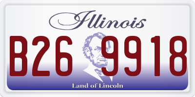 IL license plate B269918