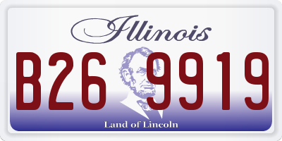 IL license plate B269919