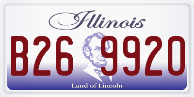 IL license plate B269920