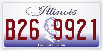 IL license plate B269921