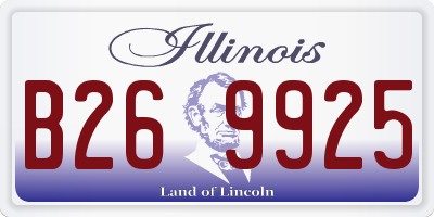 IL license plate B269925