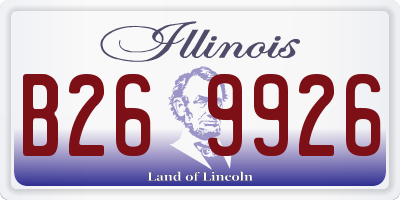 IL license plate B269926