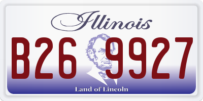 IL license plate B269927