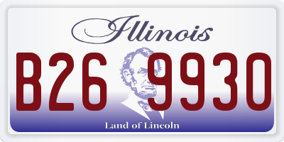 IL license plate B269930