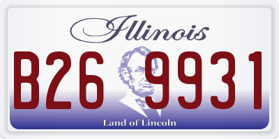 IL license plate B269931