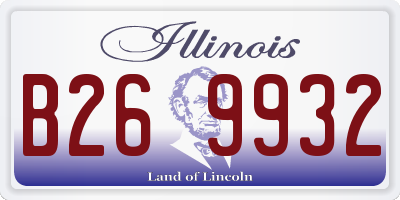 IL license plate B269932