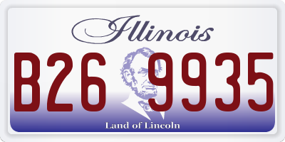 IL license plate B269935