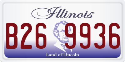 IL license plate B269936