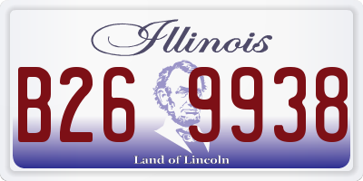 IL license plate B269938