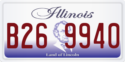 IL license plate B269940