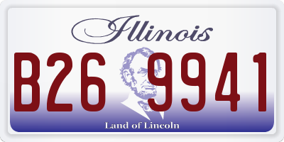 IL license plate B269941
