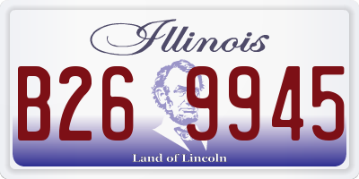 IL license plate B269945