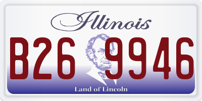 IL license plate B269946