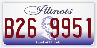 IL license plate B269951