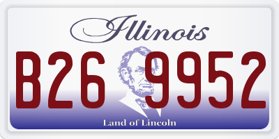 IL license plate B269952
