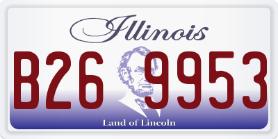 IL license plate B269953