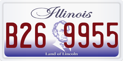 IL license plate B269955